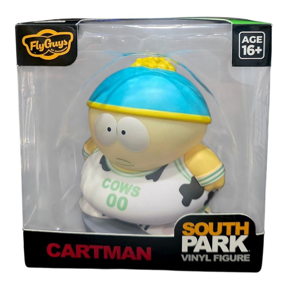 South Park FlyGuys CultureFly Eric Cartman Cows 4” Vinyl Figure with Stand - New